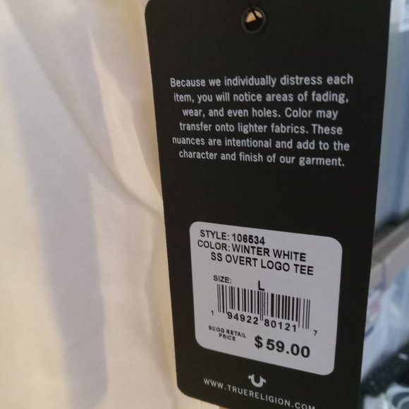True Religion new with tags winter white - Picture 3 of 5